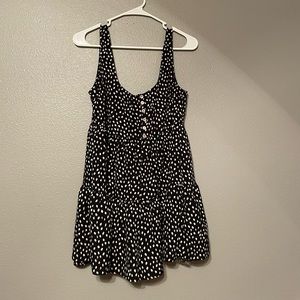 Black and White Polka Dot Romper